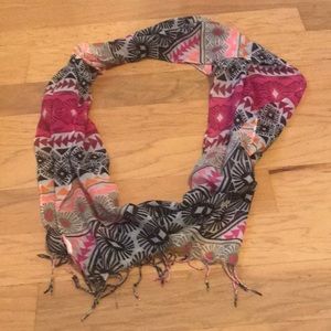 Girls scarf  with a cute pattern.
